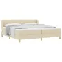 Cama Box Spring con Colchón Crema 200x200 cm Tela by , Beds and slatted bases - Ref: Foro24-3340239, Price: 567,91 €, Discoun...