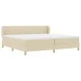Cama Box Spring con Colchón Crema 200x200 cm Tela by , Beds and slatted bases - Ref: Foro24-3340239, Price: 567,91 €, Discoun...