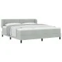 Cama con somier y colchón Gris Claro 180x200 cm Terciopelo | Foro24.es | Tu tienda online para hogar, jardín y más Foro24.es
