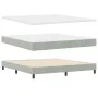 Cama con somier y colchón Gris Claro 180x200 cm Terciopelo | Foro24.es | Tu tienda online para hogar, jardín y más Foro24.es