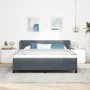 Cama Box Spring con Colchón Gris Oscuro de 180x200 cm en Terciopelo de , Camas y somieres - Ref: Foro24-3340401, Precio: 527,...