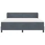 Cama Box Spring con Colchón Gris Oscuro de 180x200 cm en Terciopelo de , Camas y somieres - Ref: Foro24-3340401, Precio: 527,...