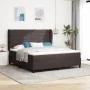 Cama Box Spring con Colchón Marrón Oscuro 180x200 cm Tela | Foro24.es | Tu tienda online para hogar, jardín y más Foro24.es