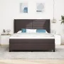 Cama Box Spring con Colchón Marrón Oscuro 180x200 cm Tela | Foro24.es | Tu tienda online para hogar, jardín y más Foro24.es