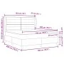 Cama Box Spring con Colchón Marrón Oscuro 180x200 cm Tela | Foro24.es | Tu tienda online para hogar, jardín y más Foro24.es