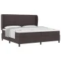 Cama con somier y colchón Marrón Oscuro 200x200 cm Tela | Foro24.es | Tu tienda online para hogar, jardín y más Foro24.es