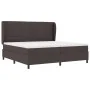 Cama con somier y colchón Marrón Oscuro 200x200 cm Tela | Foro24.es | Tu tienda online para hogar, jardín y más Foro24.es