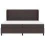 Cama con somier y colchón Marrón Oscuro 200x200 cm Tela | Foro24.es | Tu tienda online para hogar, jardín y más Foro24.es