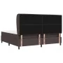 Cama con somier y colchón Marrón Oscuro 200x200 cm Tela | Foro24.es | Tu tienda online para hogar, jardín y más Foro24.es