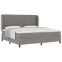 Cama con somier y colchón taupe 200x200 cm en tela | Foro24.es | Tu tienda online para hogar, jardín y más Foro24.es