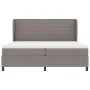 Cama con somier y colchón taupe 200x200 cm en tela | Foro24.es | Tu tienda online para hogar, jardín y más Foro24.es