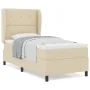 Cama Box Spring con Colchón Crema 90x200 cm Tela by , Beds and slatted bases - Ref: Foro24-3340548, Price: 340,52 €, Discount: %