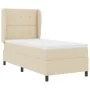 Cama Box Spring con Colchón Crema 90x200 cm Tela by , Beds and slatted bases - Ref: Foro24-3340548, Price: 340,52 €, Discount: %