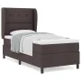 Cama Box Spring con colchón marrón oscuro 100x200 cm de tela | Foro24.es | Tu tienda online para hogar, jardín y más Foro24.es