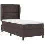 Cama Box Spring con colchón marrón oscuro 100x200 cm de tela | Foro24.es | Tu tienda online para hogar, jardín y más Foro24.es