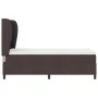 Cama Box Spring con colchón marrón oscuro 100x200 cm de tela | Foro24.es | Tu tienda online para hogar, jardín y más Foro24.es