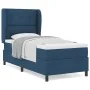 Cama Box Spring con Colchón Azul 100x200 cm Tela | Foro24.es | Tu tienda online para hogar, jardín y más Foro24.es