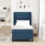 Cama Box Spring con Colchón Azul 100x200 cm Tela | Foro24.es | Tu tienda online para hogar, jardín y más Foro24.es