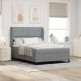 Cama con somier y colchón Gris Claro 140x190 cm Tela von , Betten und Lattenroste - Ref: Foro24-3340557, Preis: 539,28 €, Rab...