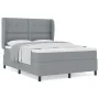 Cama con somier y colchón Gris Claro 140x190 cm Tela von , Betten und Lattenroste - Ref: Foro24-3340557, Preis: 539,28 €, Rab...
