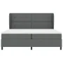Cama Box Spring con Colchón en Gris Oscuro, 200x200 cm de Tela | Foro24.es | Tu tienda online para hogar, jardín y más Foro24.es