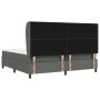 Cama Box Spring con Colchón en Gris Oscuro, 200x200 cm de Tela | Foro24.es | Tu tienda online para hogar, jardín y más Foro24.es