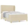 Cama con Colchón Crema 140x190 cm Tela von , Betten und Lattenroste - Ref: Foro24-3340688, Preis: 524,67 €, Rabatt: %