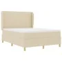 Cama con Colchón Crema 140x190 cm Tela von , Betten und Lattenroste - Ref: Foro24-3340688, Preis: 524,67 €, Rabatt: %