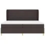 Cama con somier y colchón marrón oscuro 200x200 cm de tela von , Betten und Lattenroste - Ref: Foro24-3340714, Preis: 714,59 ...