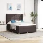 Cama tipo box spring con colchón marrón oscuro 140x190 cm tela | Foro24.es | Tu tienda online para hogar, jardín y más Foro24.es