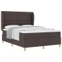 Cama tipo box spring con colchón marrón oscuro 140x190 cm tela | Foro24.es | Tu tienda online para hogar, jardín y más Foro24.es