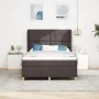 Cama tipo box spring con colchón marrón oscuro 140x190 cm tela | Foro24.es | Tu tienda online para hogar, jardín y más Foro24.es