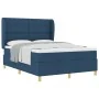 Cama Box Spring con Colchón Azul 140x190 cm de Tela | Foro24.es | Tu tienda online para hogar, jardín y más Foro24.es