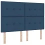 Cama Box Spring con Colchón Azul 140x190 cm de Tela | Foro24.es | Tu tienda online para hogar, jardín y más Foro24.es