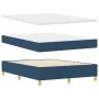 Cama Box Spring con Colchón Azul 140x190 cm de Tela | Foro24.es | Tu tienda online para hogar, jardín y más Foro24.es
