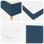 Cama Box Spring con Colchón Azul 140x190 cm de Tela | Foro24.es | Tu tienda online para hogar, jardín y más Foro24.es