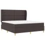 Cama Box Spring con colchón marrón oscuro 180x200 cm tela de , Camas y somieres - Ref: Foro24-3340770, Precio: 648,49 €, Desc...