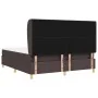 Cama Box Spring con colchón marrón oscuro 180x200 cm tela de , Camas y somieres - Ref: Foro24-3340770, Precio: 648,49 €, Desc...