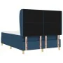 Cama Box Spring con Colchón - Azul, 160x200 cm, Tela de , Camas y somieres - Ref: Foro24-3340766, Precio: 587,71 €, Descuento: %