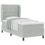 Cama con somier y colchón Gris Claro 90x200 cm Terciopelo | Foro24.es | Tu tienda online para hogar, jardín y más Foro24.es