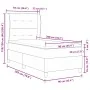Cama con somier y colchón Gris Claro 90x200 cm Terciopelo | Foro24.es | Tu tienda online para hogar, jardín y más Foro24.es