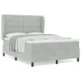Cama con Base y Colchón Gris Claro 160x200 cm Terciopelo by , Beds and slatted bases - Ref: Foro24-3340934, Price: 552,22 €, ...