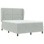 Cama con Base y Colchón Gris Claro 160x200 cm Terciopelo by , Beds and slatted bases - Ref: Foro24-3340934, Price: 552,22 €, ...