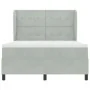 Cama con Base y Colchón Gris Claro 160x200 cm Terciopelo by , Beds and slatted bases - Ref: Foro24-3340934, Price: 552,22 €, ...