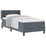Cama Box Spring con Colchón Gris Oscuro 90x200 cm Terciopelo by , Beds and slatted bases - Ref: Foro24-3341451, Price: 302,00...