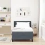 Cama Box Spring con Colchón Gris Oscuro 90x200 cm Terciopelo by , Beds and slatted bases - Ref: Foro24-3341451, Price: 302,00...
