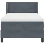 Cama Box Spring con Colchón Gris Oscuro 90x200 cm Terciopelo by , Beds and slatted bases - Ref: Foro24-3341451, Price: 302,00...