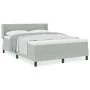 Cama con base de resortes y colchón gris claro 140x190 cm terciopelo | Foro24.es | Tu tienda online para hogar, jardín y más Foro24.es