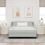 Cama con base de resortes y colchón gris claro 140x190 cm terciopelo | Foro24.es | Tu tienda online para hogar, jardín y más Foro24.es