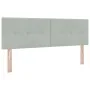 Cama con base de resortes y colchón gris claro 140x190 cm terciopelo | Foro24.es | Tu tienda online para hogar, jardín y más Foro24.es